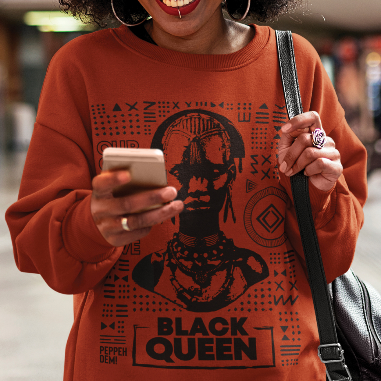 Black Queen Brick Unisex Crewneck Sweatshirt