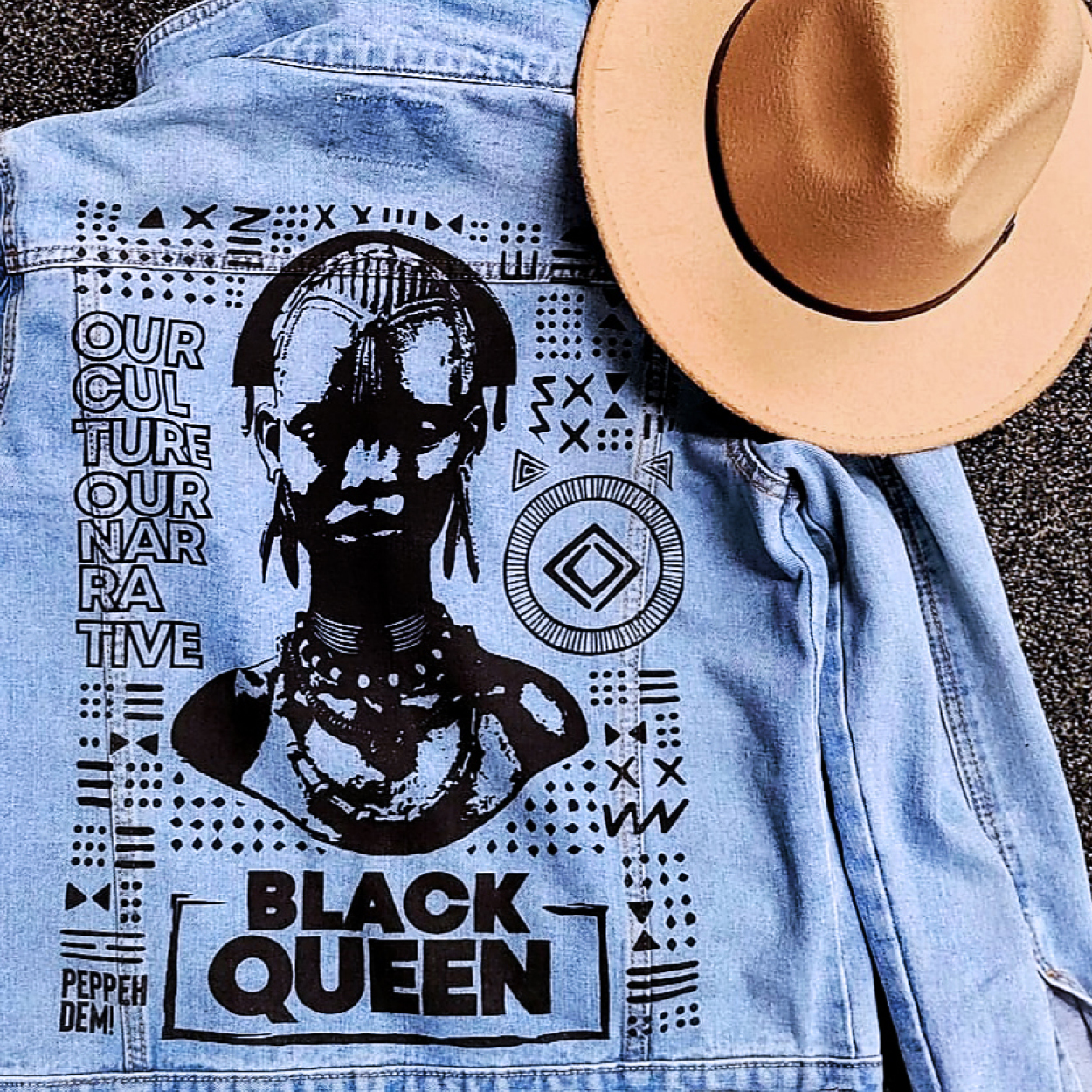 Black Queen Denim Jacket