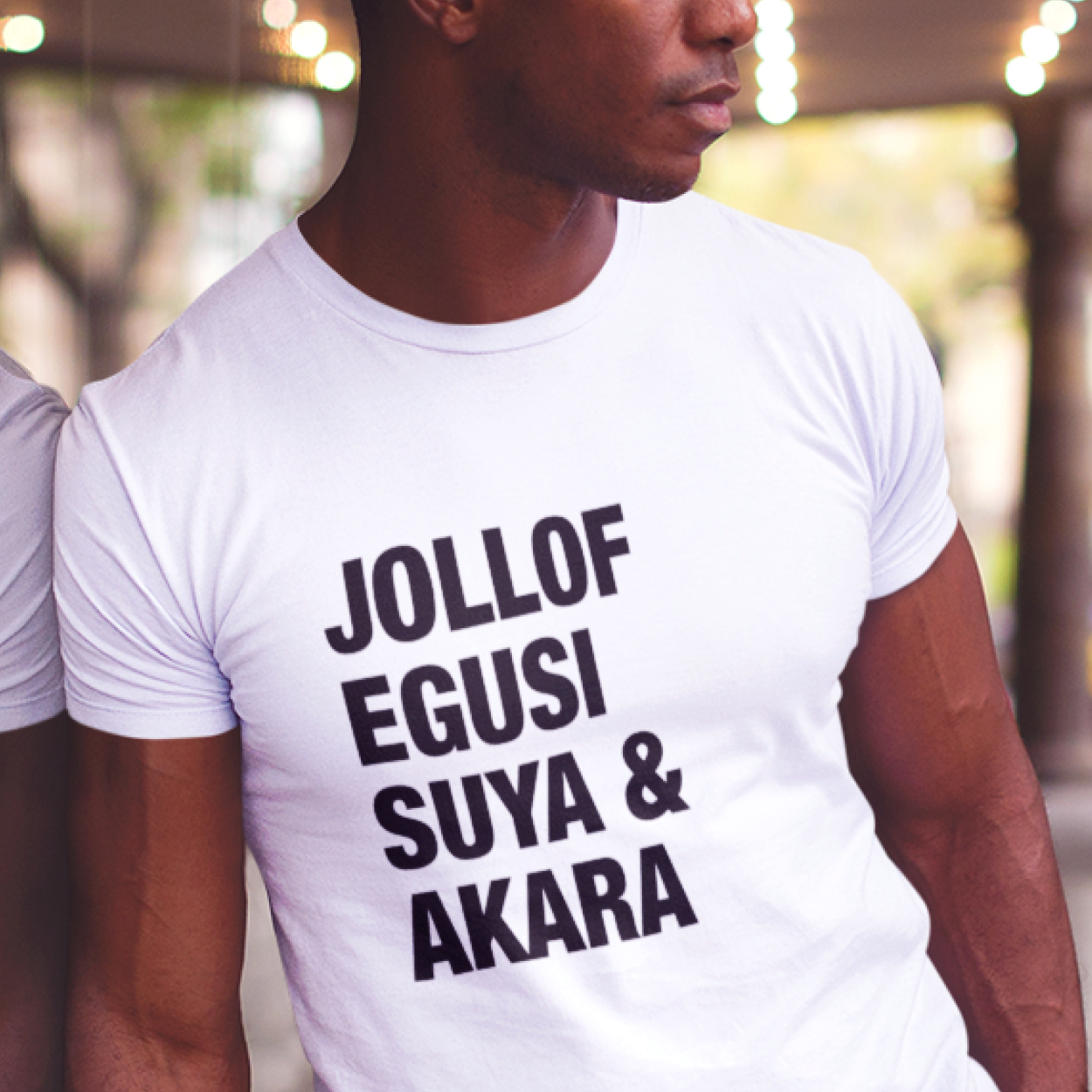 Jollof N More White Unisex T-Shirt