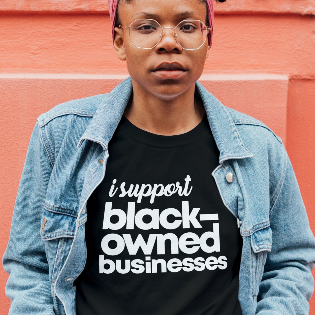 I Support Black-Owned Businesses Black Unisex T-Shirt