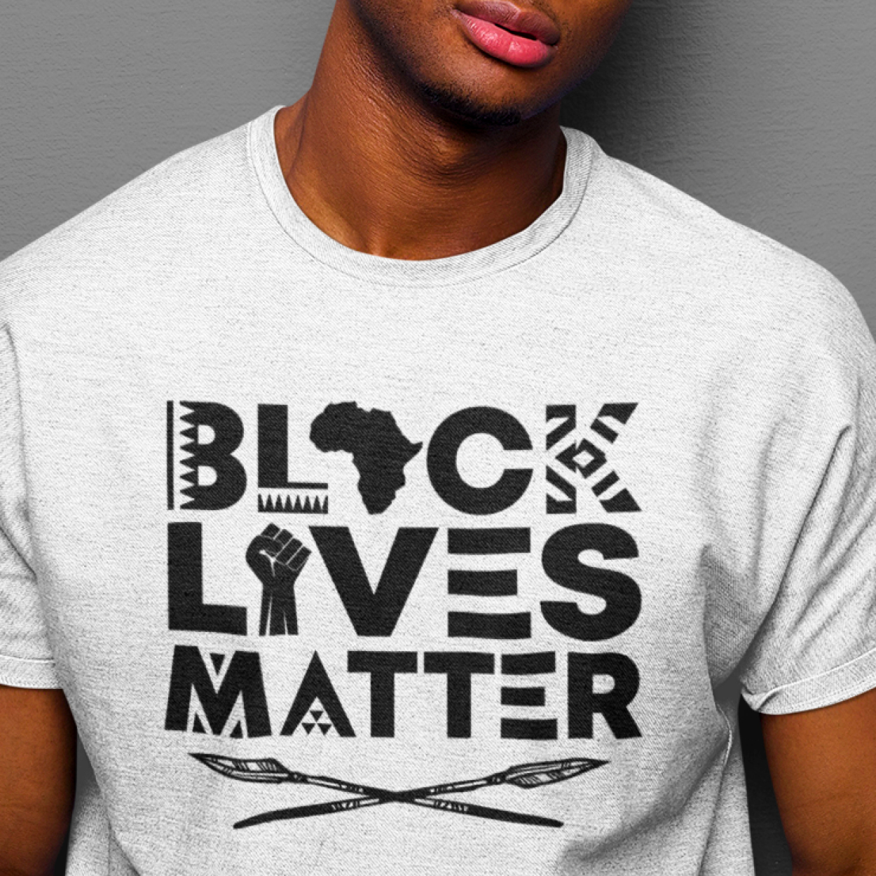Black Lives Matter White Unisex T-Shirt